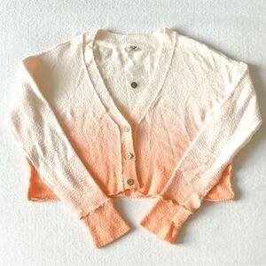 NWOT Free People Ombre Crop Cardigan